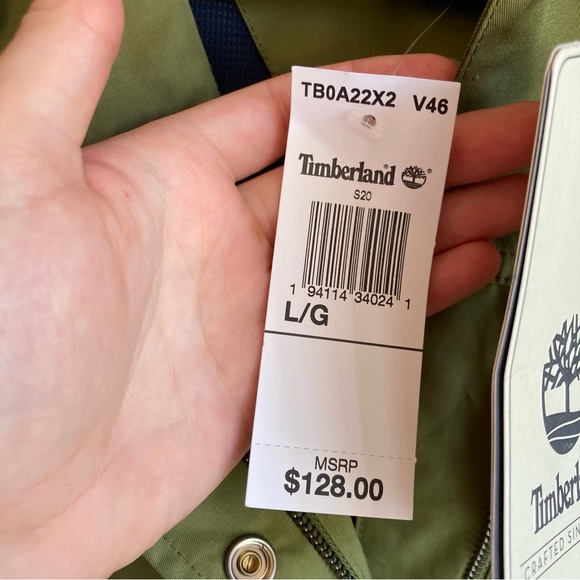 NWT Timberland Men’s M65 Mountain Jacket Green L - Picture 5 of 15